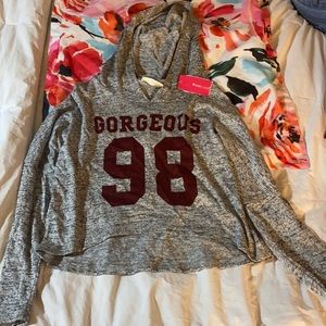 NWT Gorgeous Grey Hoodie